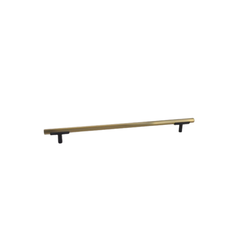 Hexagon Two Tone Appliance Pull - Matte Black Base 4776