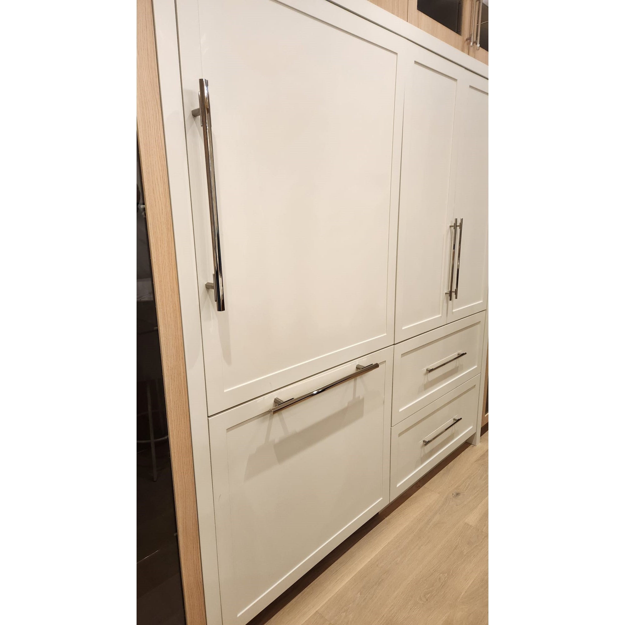 Hexagon Two Tone Appliance Pull - Brushed Nickel Base 4776
