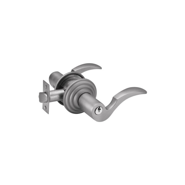 Emtek Classic Brass Key In Entrance Locksets - Regular Rosette With Cortina Lever