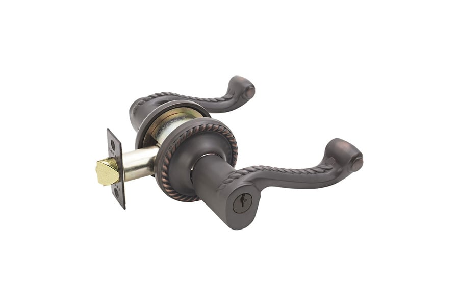 Emtek Brass Tubular Two-Point Lockset - Annapolis With Rope Lever
