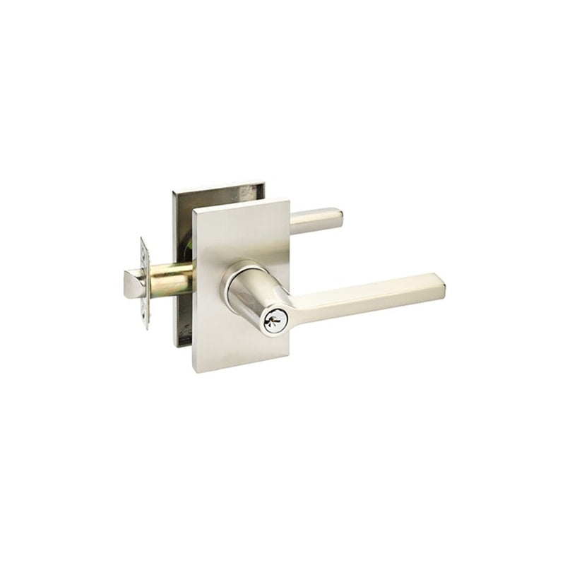 Emtek Modern Brass Key In Entrance Locksets - Modern Rosette With Helios Lever