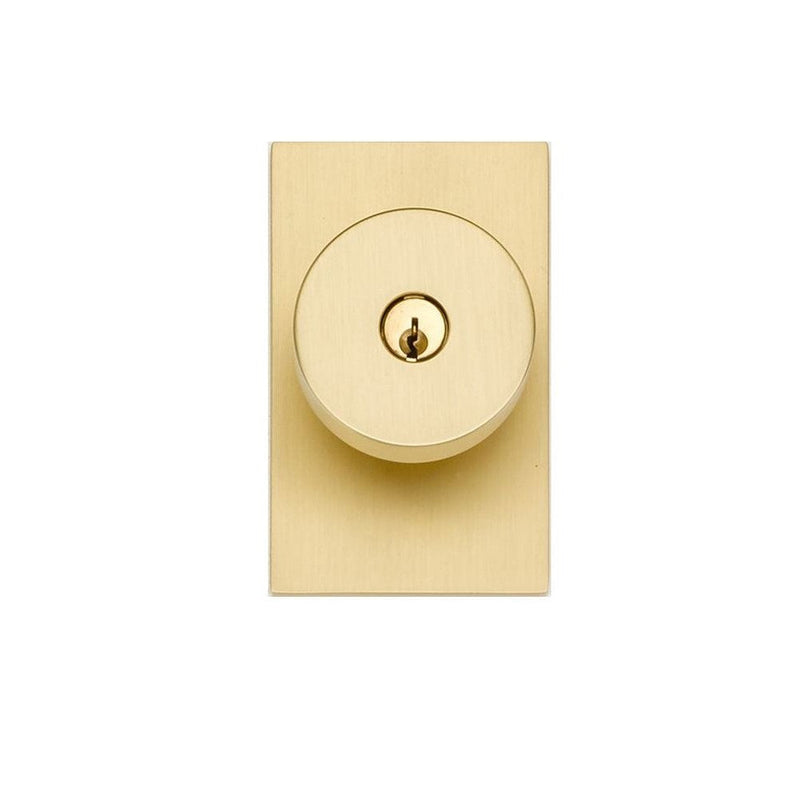 Emtek Modern Brass Key In Entrance Locksets - Modern Rosette With Round Knob