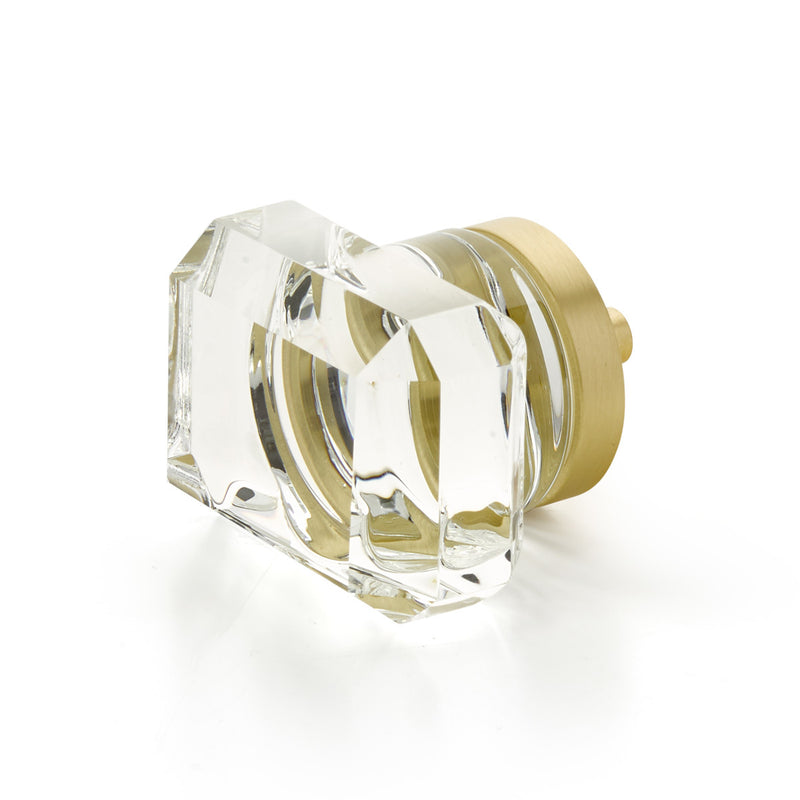 Schaub City Lights Rectangular Glass Knob - City Lights Collection