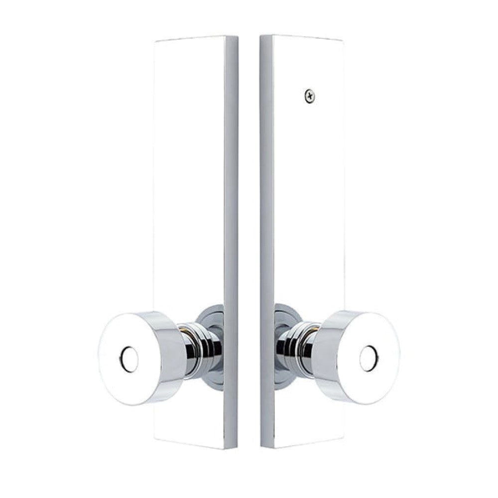 Emtek Brass Tubular Single Point Lockset - Modern Rectangular With Helios Lever