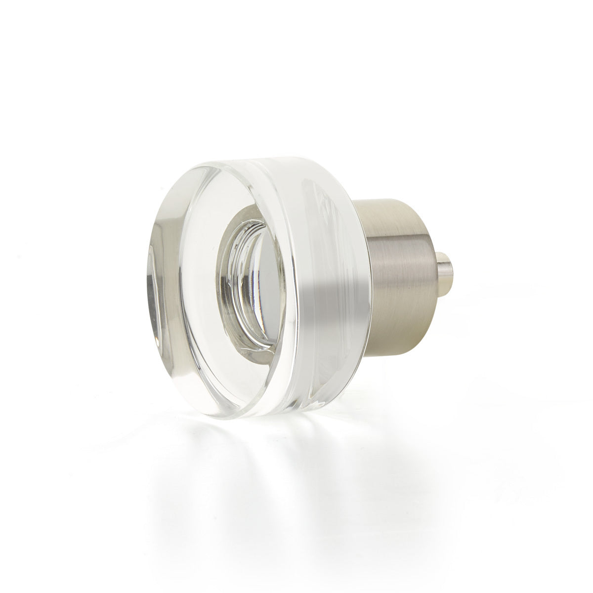 Schaub City Lights Round Disc Glass Knob - City Lights Collection