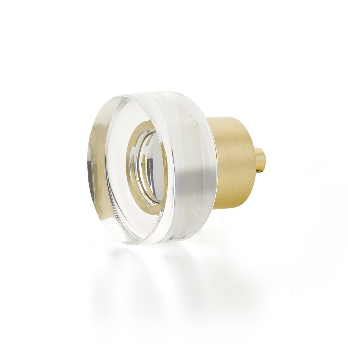 Schaub City Lights Round Disc Glass Knob - City Lights Collection