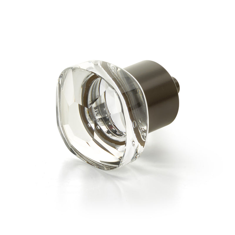 Schaub City Lights Soft Square Glass Knob - City Lights Collection