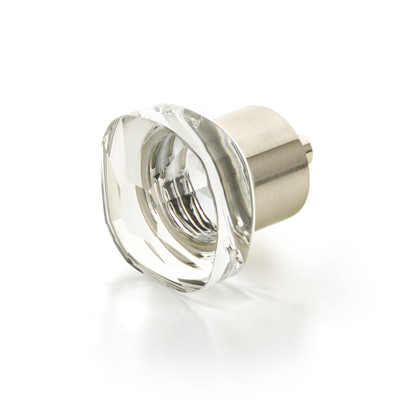 Schaub City Lights Soft Square Glass Knob - City Lights Collection