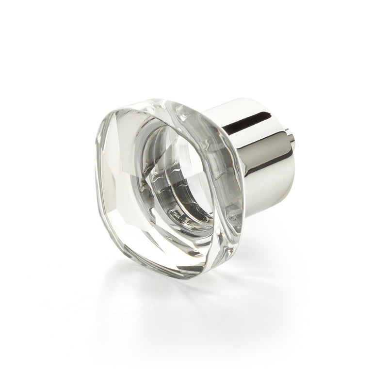 Schaub City Lights Soft Square Glass Knob - City Lights Collection