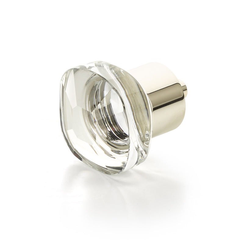 Schaub City Lights Soft Square Glass Knob - City Lights Collection