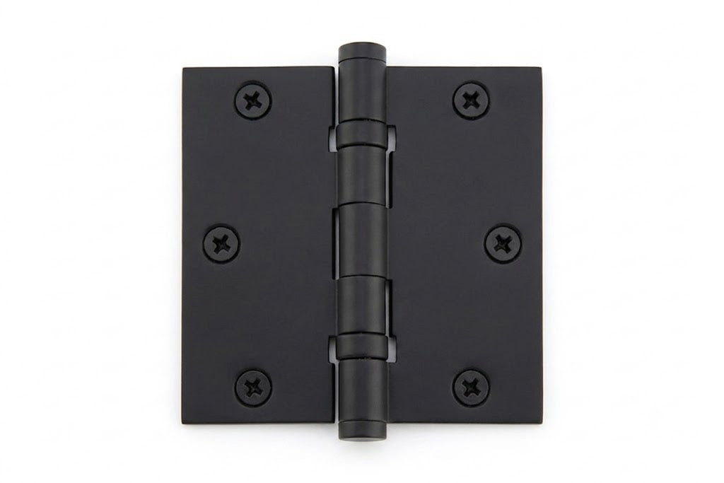 Heavy Duty Solid Brass Ball Bearing Door Hinge - Square Corners
