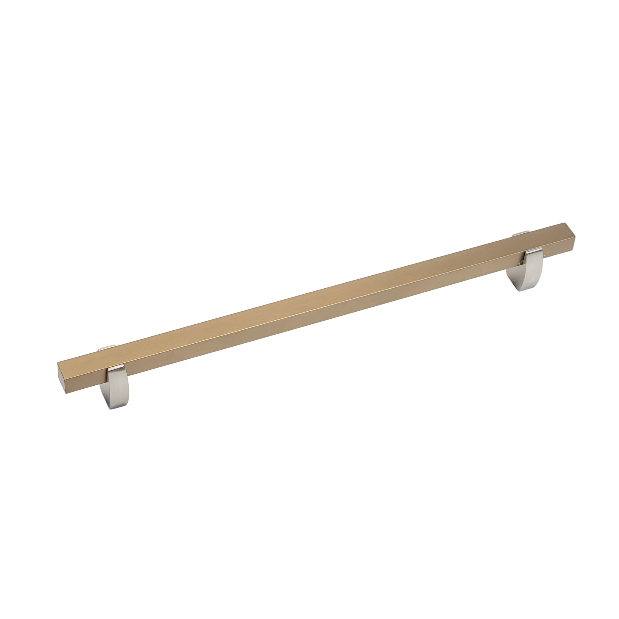 Wide Two Tone Curvy Legged Handle - Chrome Base 765