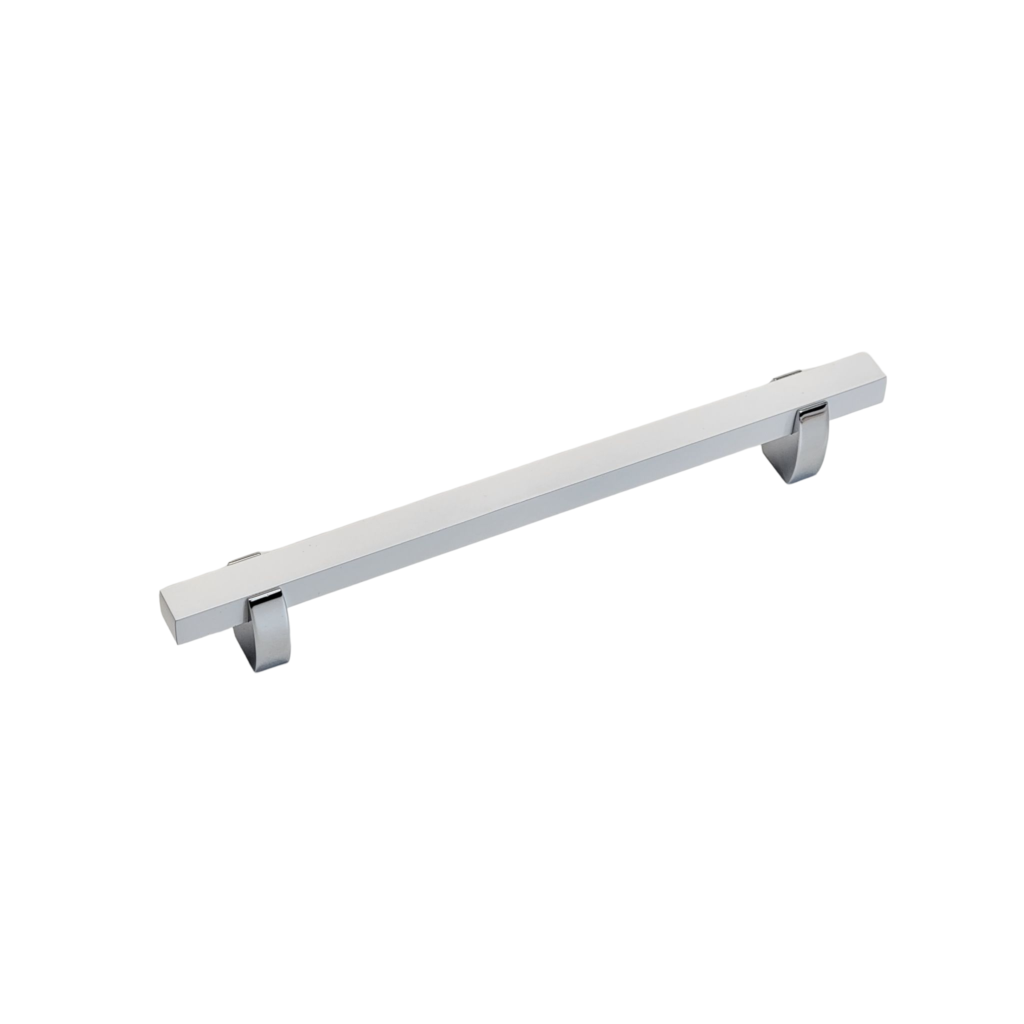 Wide Two Tone Curvy Legged Handle - Chrome Base 765