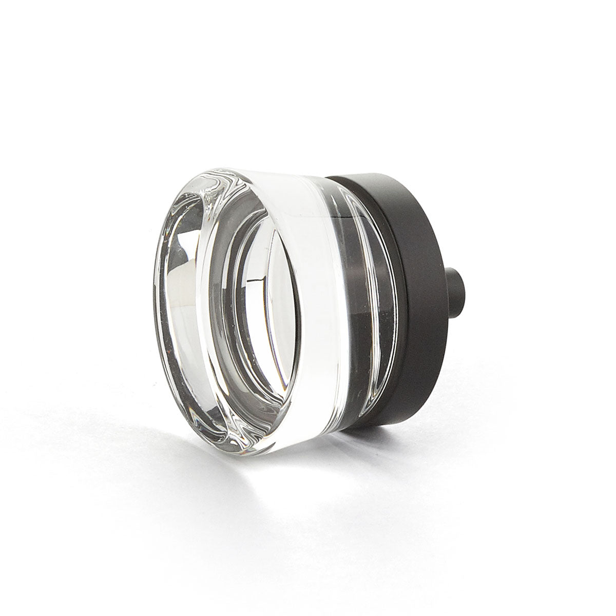 Schaub City Lights Flat Disc Glass Knob - City Lights Collection