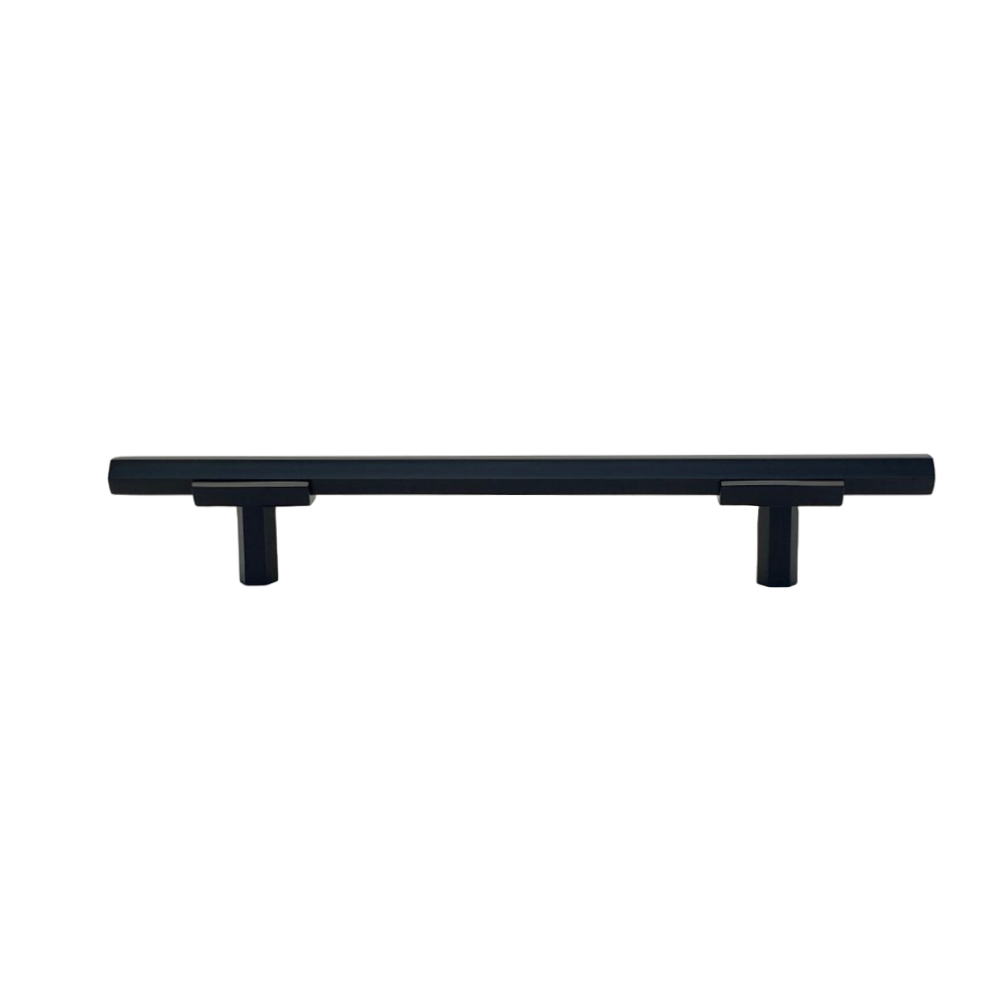 Two Tone T-Bar Hex Handle - Matte Black Base 776