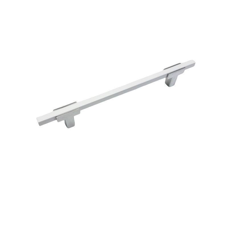 Two Tone T-Bar Handle - Brushed Nickel Base 778