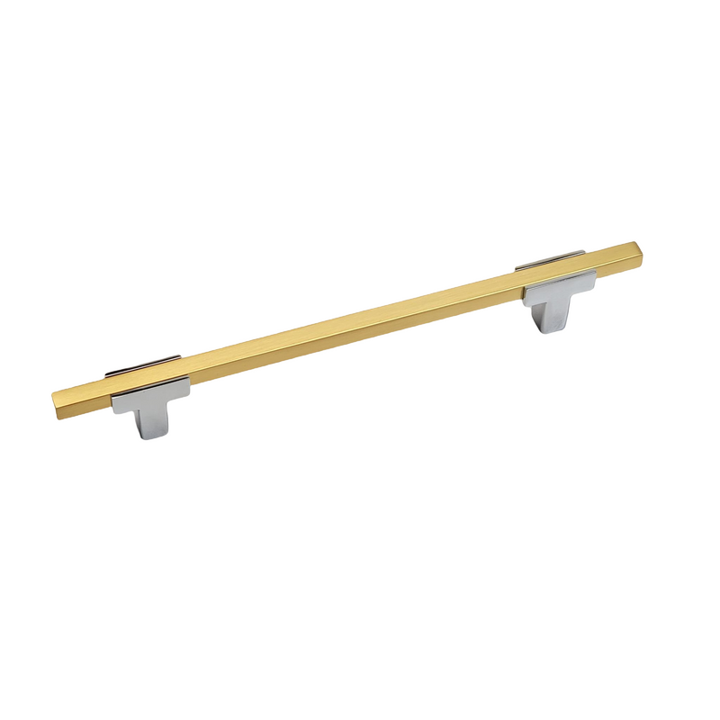 778 - Chrome stems with brushed gold bar, available in all mentioned sizes.