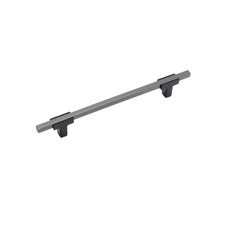 Two Tone T-Bar Handle - Matte Black Base 778