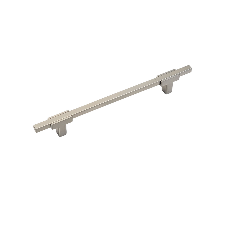 Two Tone T-Bar Handle - Brushed Nickel Base 778