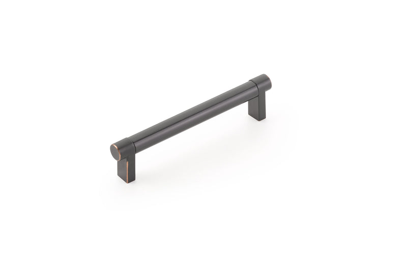 EMTEK SELECT Cabinet Pull Rectangular  - Satin Nickel Stem