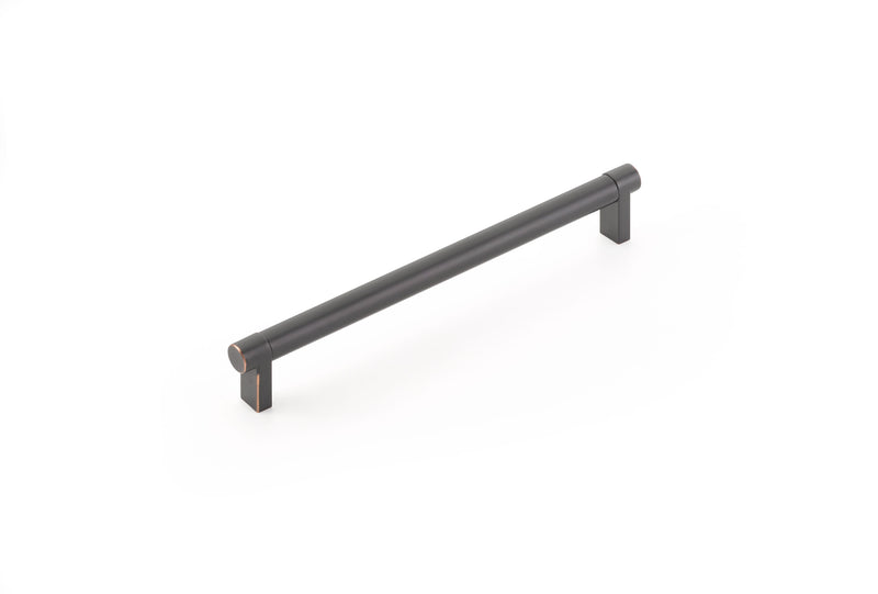 EMTEK SELECT Cabinet Pull Rectangular  - Satin Nickel Stem