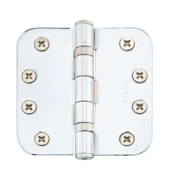 Emtek Heavy Duty Ball Bearing, 5/8" Radius Corners, Steel Hinges