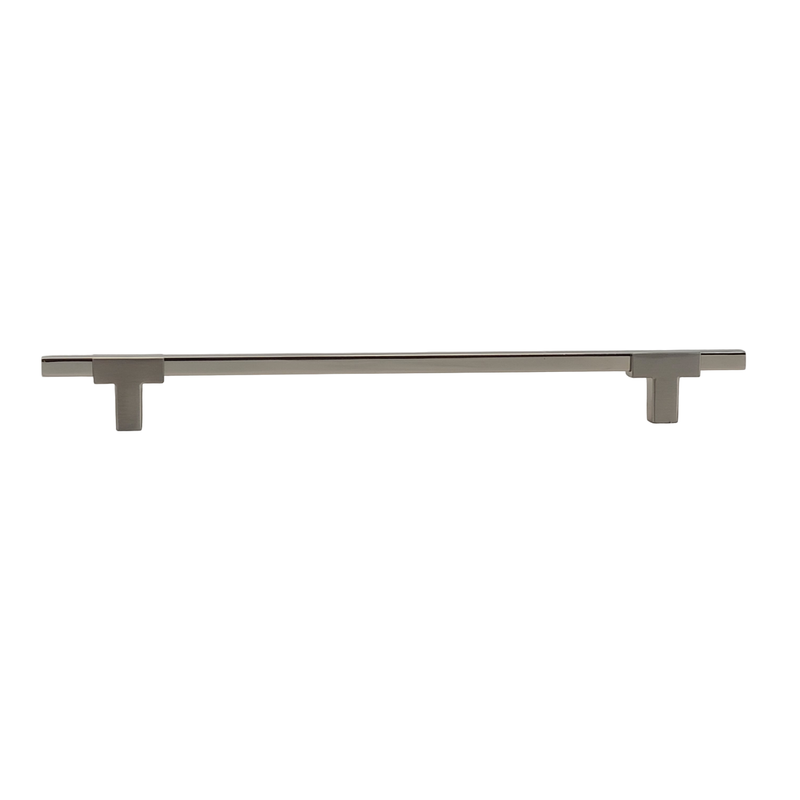 Two Tone T-Bar Handle - Brushed Nickel Base 778