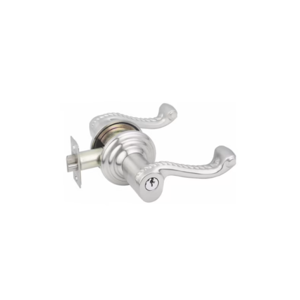 Emtek Classic Brass Key In Entrance Locksets - Rectangular Rosette With Rope Lever