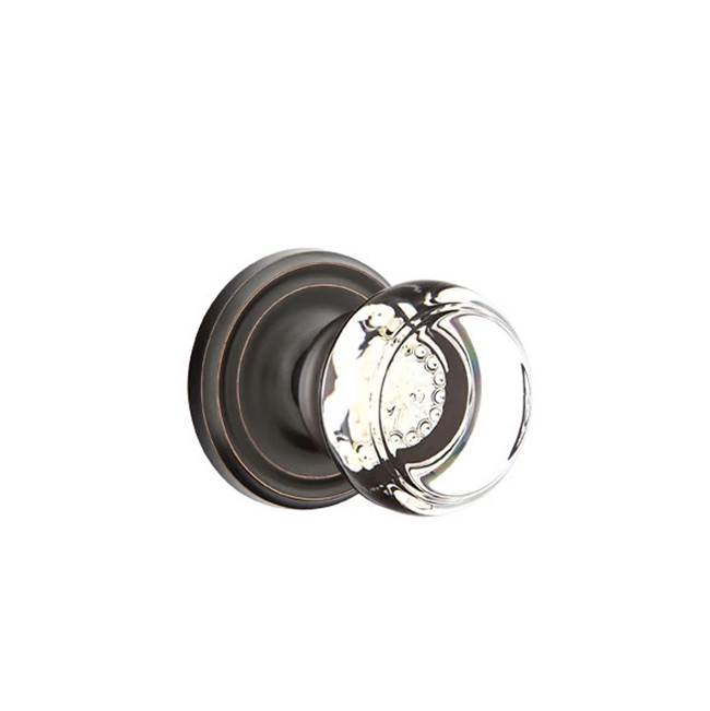 Emtek Door Handle - Georgetown Glass Knob, Regular Rosette