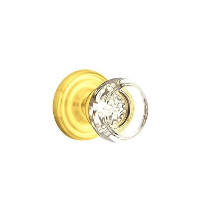 Emtek Door Handle - Georgetown Glass Knob, Regular Rosette