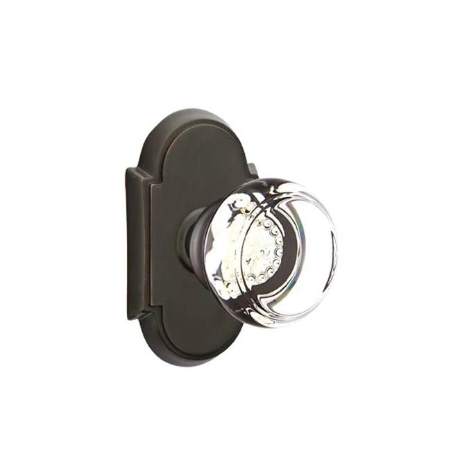 Emtek Door Handle - Georgetown Glass Knob, #8 Rosette