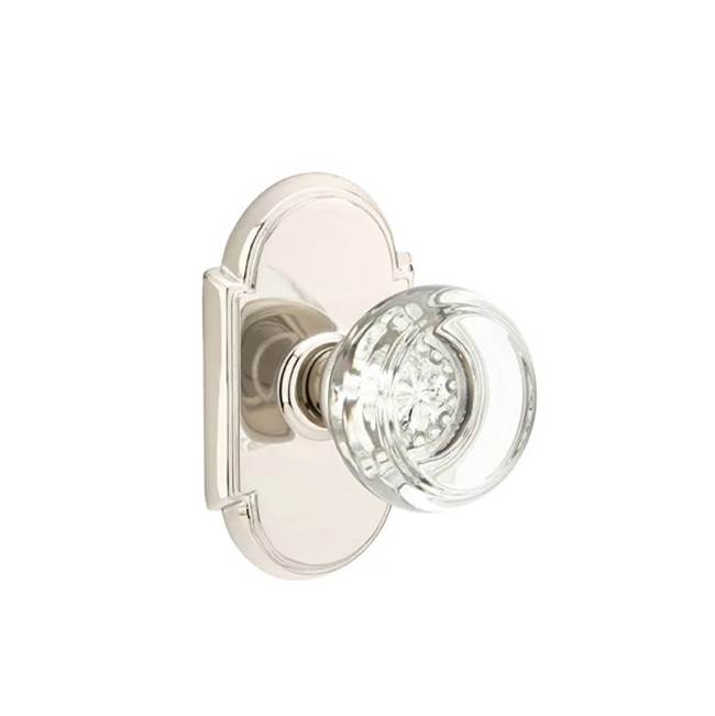 Emtek Door Handle - Georgetown Glass Knob, #8 Rosette