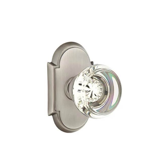Emtek Door Handle - Georgetown Glass Knob, #8 Rosette