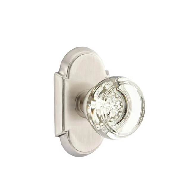 Emtek Door Handle - Georgetown Glass Knob, #8 Rosette