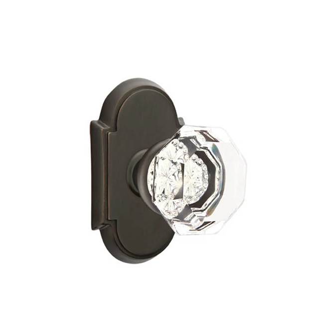 Emtek Door Handle - Old Town Glass Knob, #8 Rosette