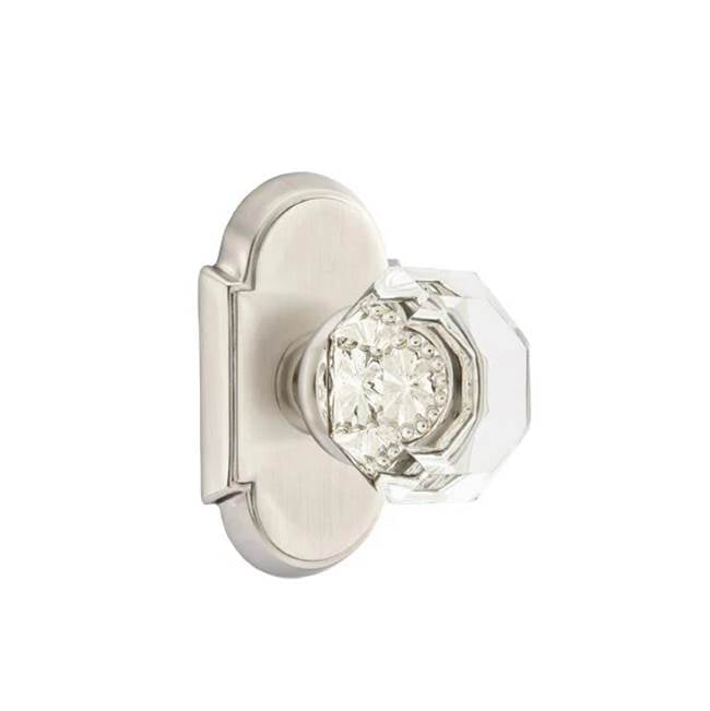 Emtek Door Handle - Old Town Glass Knob, #8 Rosette