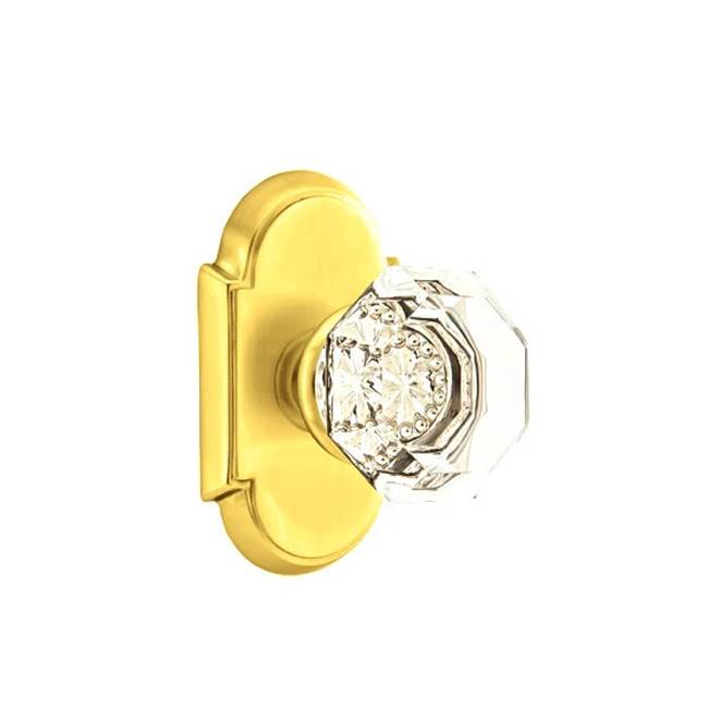 Emtek Door Handle - Old Town Glass Knob, #8 Rosette