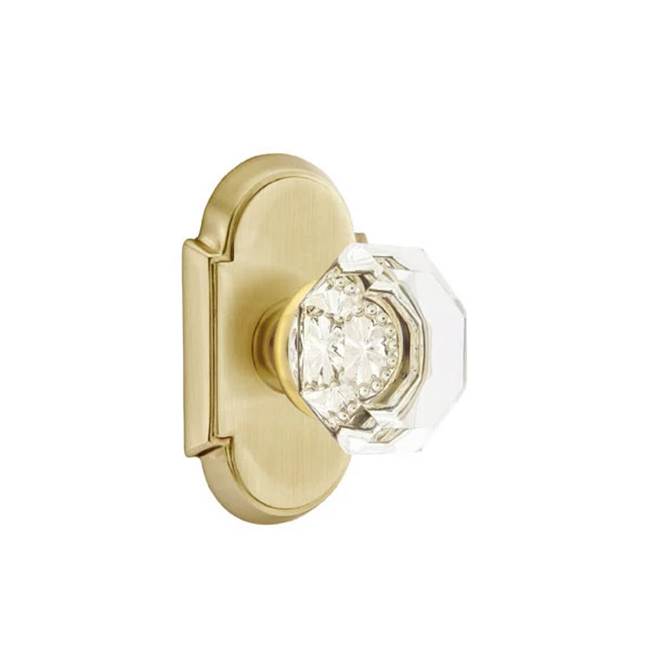 Emtek Door Handle - Old Town Glass Knob, #8 Rosette