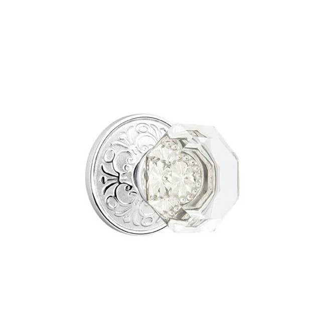 Emtek Door Handle - Old Town Glass Knob, Lancaster Rosette