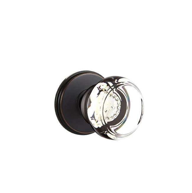 Emtek Door Handle - Georgetown Glass Knob, Watford Rosette