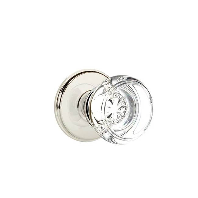 Emtek Door Handle - Georgetown Glass Knob, Watford Rosette