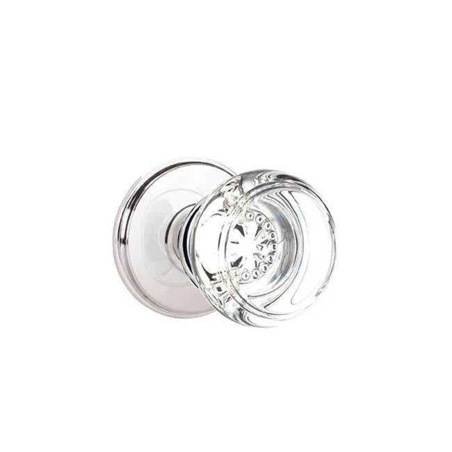 Emtek Door Handle - Georgetown Glass Knob, Watford Rosette