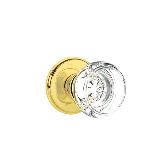 Emtek Door Handle - Georgetown Glass Knob, Watford Rosette