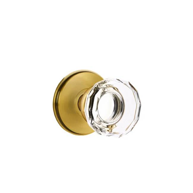 Emtek Door Handle - Lowell Glass Knob, Watford Rosette