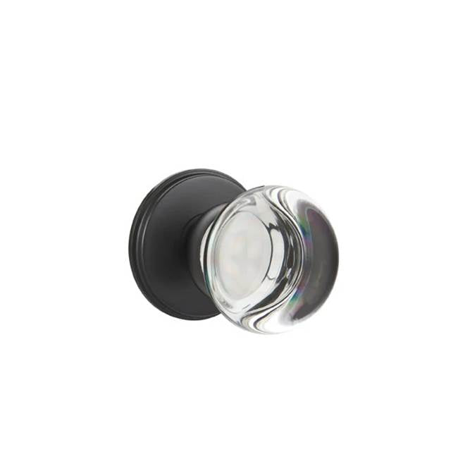 Emtek Door Handle - Providence Glass Knob, Watford Rosette