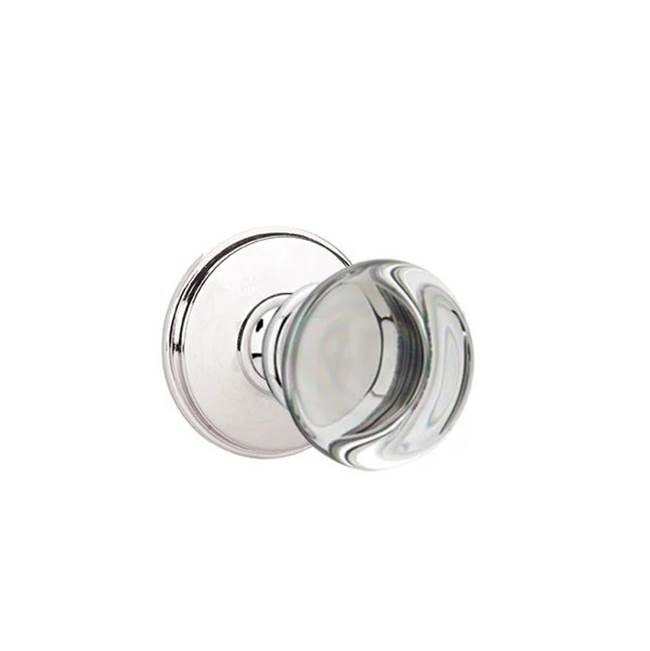 Emtek Door Handle - Providence Glass Knob, Watford Rosette