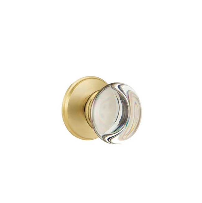 Emtek Door Handle - Providence Glass Knob, Watford Rosette