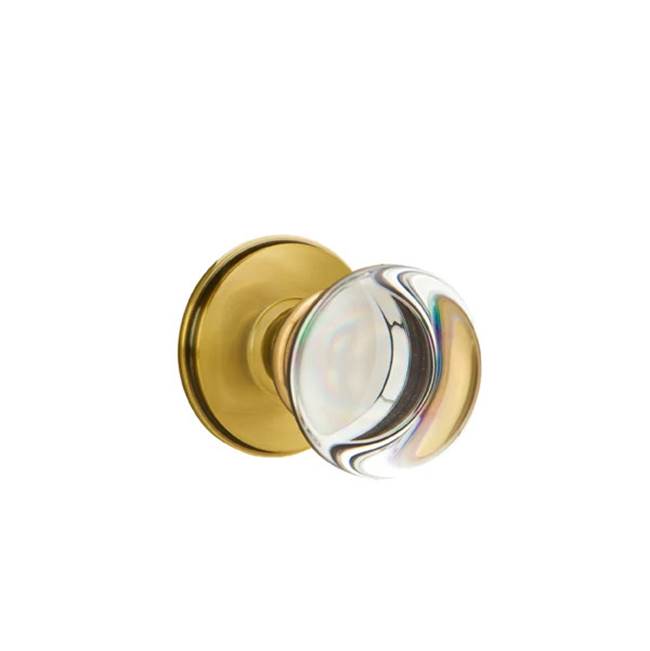 Emtek Door Handle - Providence Glass Knob, Watford Rosette