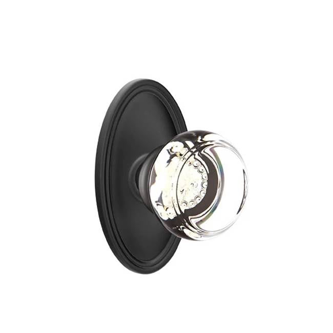 Emtek Door Handle - Georgetown Glass Knob, Oval Rosette