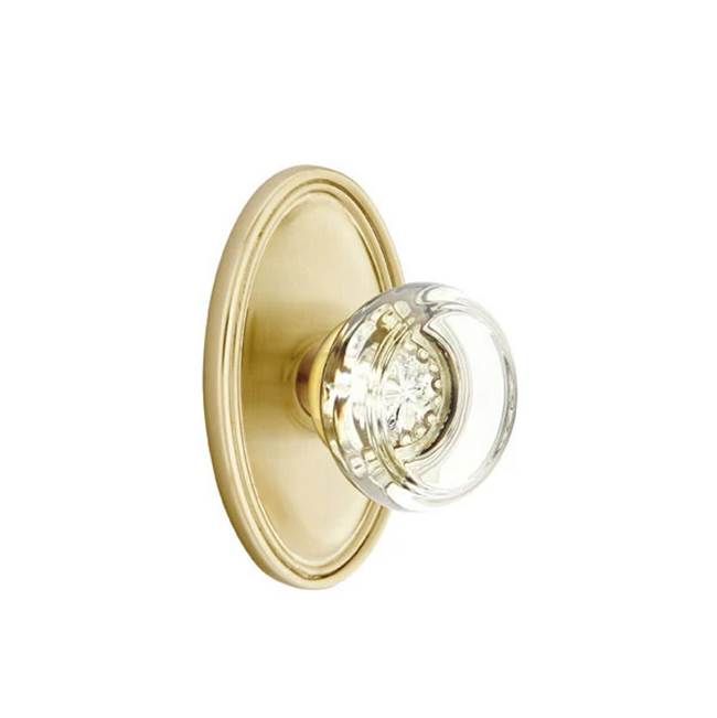 Emtek Door Handle - Georgetown Glass Knob, Oval Rosette